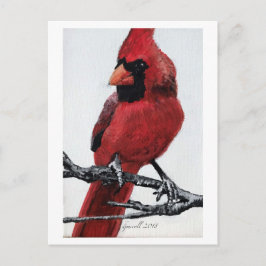 Nördlicher Kardinal Feiertagspostkarte