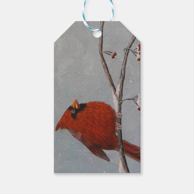 Nördlicher Kardinal - Geschenkartikel Geschenkanhänger (Vorderseite)