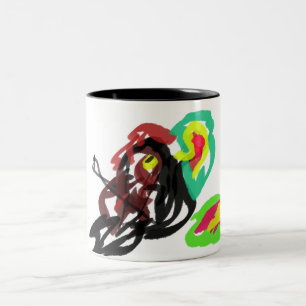 Nördlicher Kardinal Herbst Zweifarbige Tasse