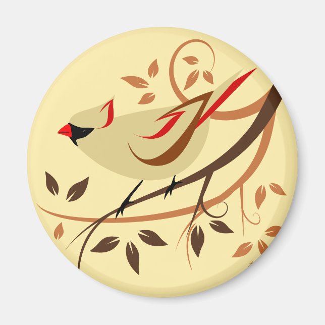 Nördlicher Kardinal Magnet (Vorne)