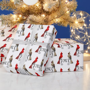 Nördlicher Kardinal SongBird Geschenkpapier