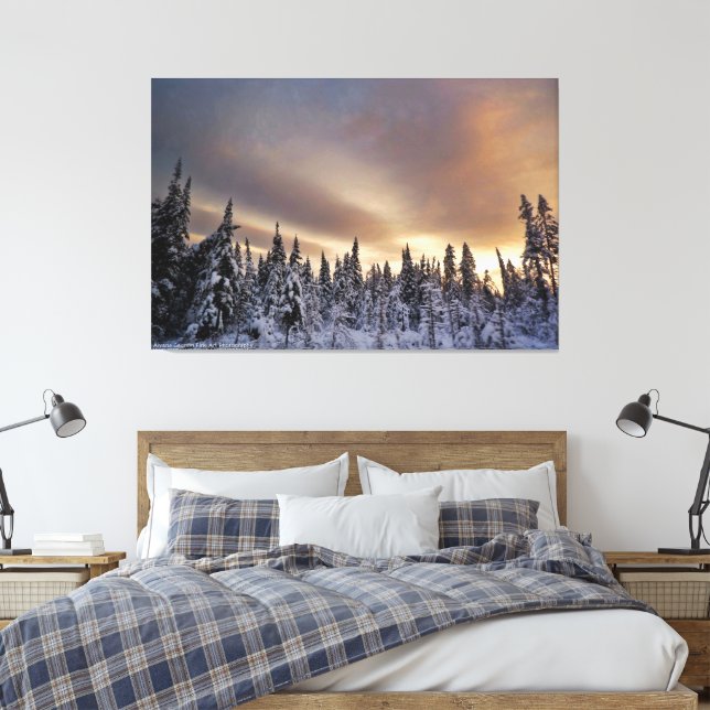 Nördlicher Luftraum Leinwanddruck (Insitu (Schlafzimmer))