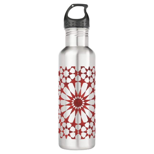 Nördlicher Mosaik ALHAMBRA Edelstahlflasche (Vorderseite)