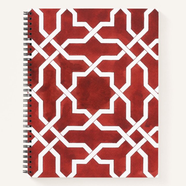 Nördlicher Mosaik ALHAMBRA Notizbuch (Vorderseite)