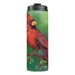 Nördlicher Roter Kardinalvogel-Thermobecher Thermosbecher