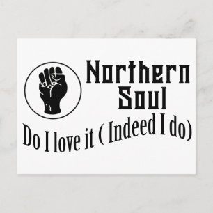 Nördliches Soul. Liebe (tatsächlich tue ich das) Postkarte