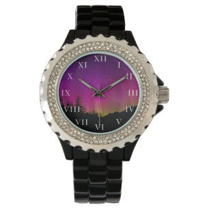 Nordlicht Aurora Borealis Arktis Alaska Armbanduhr