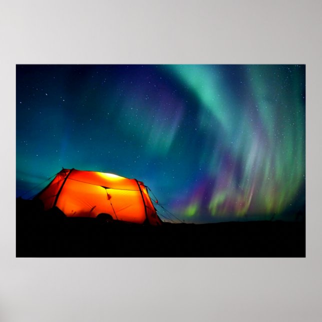 Nordlicht Borealis Norwegen durch Heilung der Lieb Poster (Vorne)