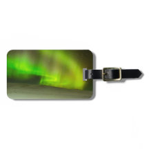 Nordlicht-Gepäckanhänger mit Lederband
