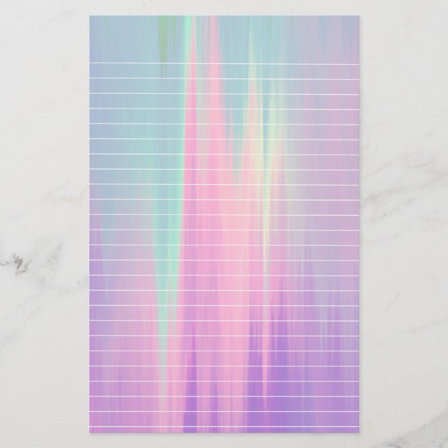 Nordlicht-gezeichnetes Papier (Vorderseite)