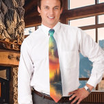 Nordlichter am Lake Neck Tie Krawatte<br><div class="desc">Das ist die unglaublich augenblickliche Northern Lights mit ihren leuchtenden orangen,  gelben,  lila und blauen Farbtönen,  in denen Sie gerade gezeichnet haben! Und die Reflexion über den See fügt noch ein weiteres bemerkenswertes Element hinzu! Es wird sicherlich ein großartiges Gesprächsstück sein!</div>