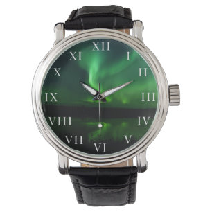 Nordlichter Aurora Borealis Arktis Alaska Armbanduhr