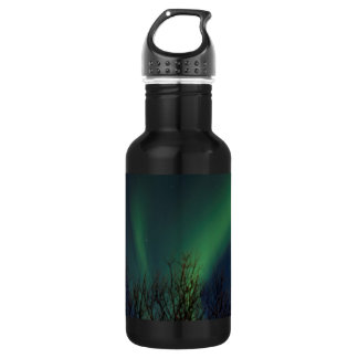 Nordlichter - Aurora Borealis Island Edelstahlflasche