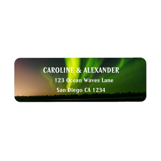 Nordlichter Aurora Borealis Night Sky Rückkehr (Vorne)