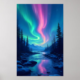 Nordlichter Aurora Borealis Poster