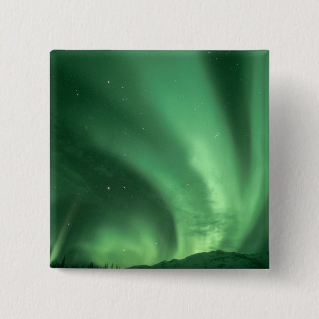 Nordlichter, Aurora borealis, über Vorgebirge Button (Vorderseite)