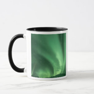 Nordlichter, Aurora borealis, über Vorgebirge Tasse