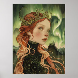 Nordlichter Aurora Borealis Vidame Poster