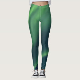 Nordlichter Aurora Borealis Yoga Pants Green Leggings