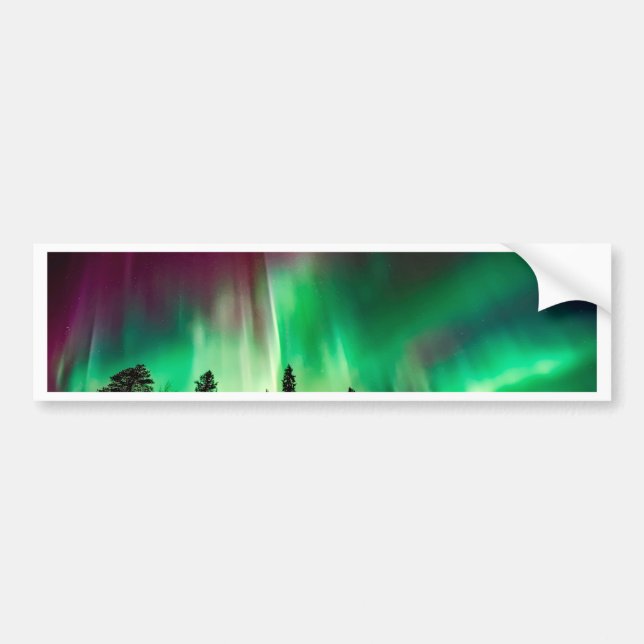 Nordlichter der Aurora borealis Autoaufkleber (Vorne)