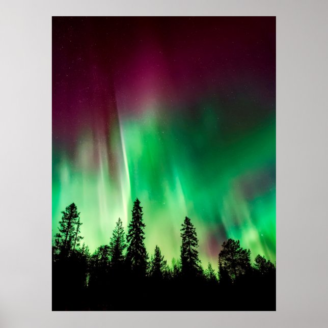 Nordlichter der Aurora borealis Poster (Vorne)