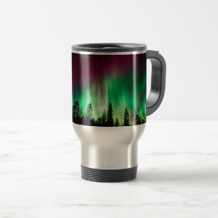 Nordlichter der Aurora borealis Reisebecher