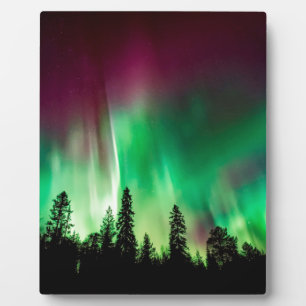 Nordlichter der Aurora Fotoplatte