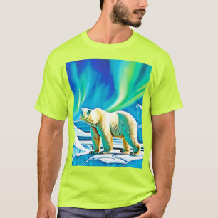 Nordlichter des Arktischen Bären T-Shirt