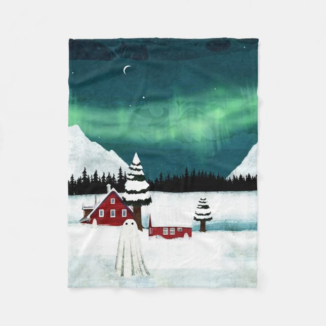 Nordlichter Fleecedecke (Vorderseite)