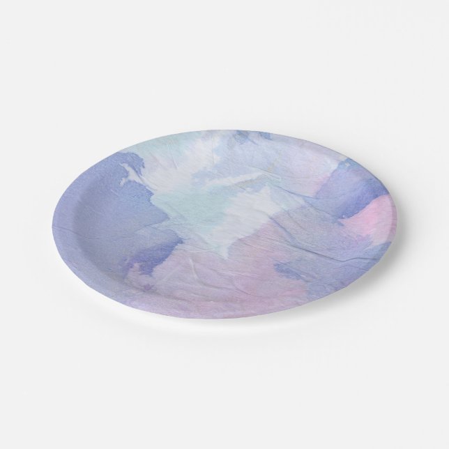 Nordlichter II Pappteller (Schrägansicht)