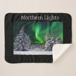 Nordlichter im Winter Sherpadecke