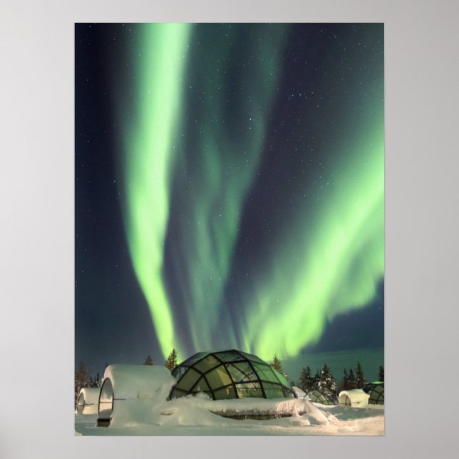 Nordlichter in Finnland Poster (Vorne)