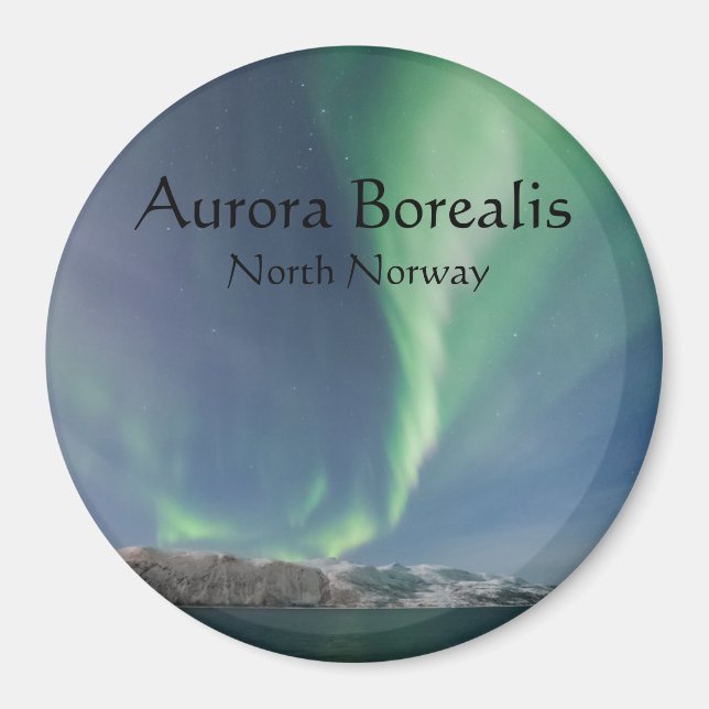 Nordlichter in Norwegen Magnet (Vorne)