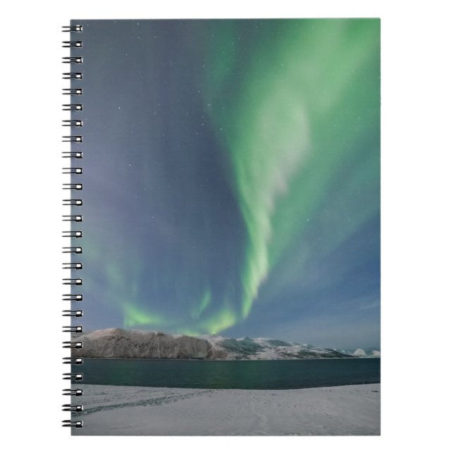 Nordlichter in Norwegen Notizblock (Vorderseite)