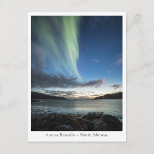 Nordlichter in Norwegen Postkarte