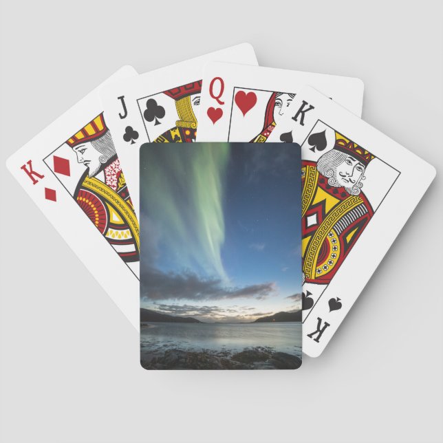 Nordlichter in Norwegen Spielkarten (Rückseite)