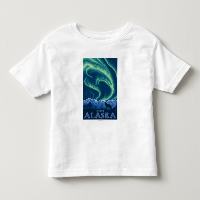 Nordlichter - Katmai, Alaska Kleinkind T-shirt (Vorderseite)
