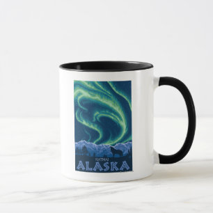 Nordlichter - Katmai, Alaska Tasse