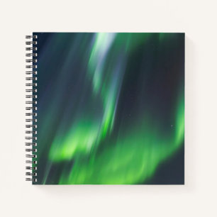 Nordlichter leuchtend Nordisland Notizbuch