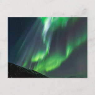 Nordlichter leuchtend   Nordisland Postkarte