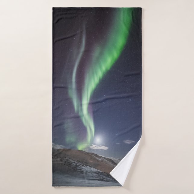 Nordlichter Norwegen Badehandtuch (Badehandtuch)