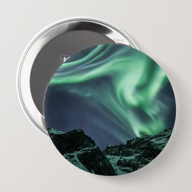 Nordlichter Norwegen Button (Vorne & Hinten)