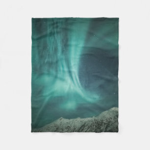 Nordlichter Norwegen Fleecedecke