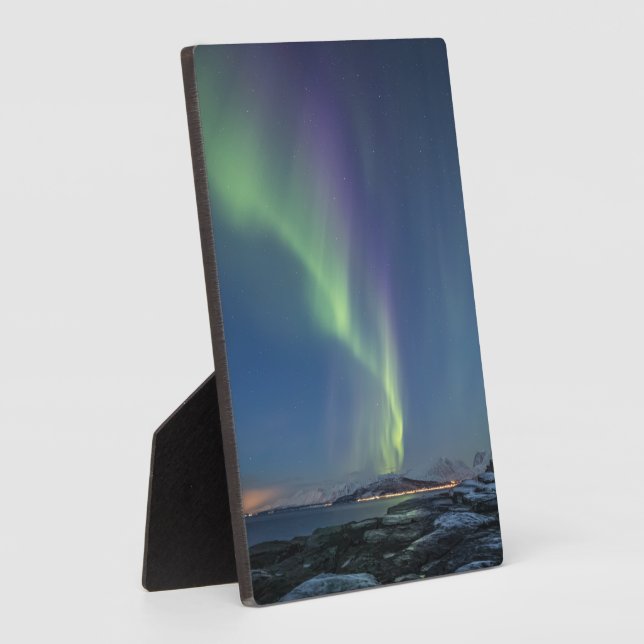 Nordlichter Norwegen Fotoplatte (Seite)