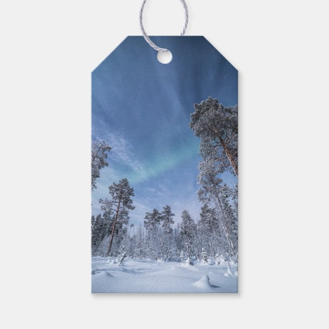 Nordlichter Norwegen Geschenkanhänger (Vorderseite)