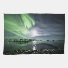 Nordlichter Norwegen Geschirrtuch