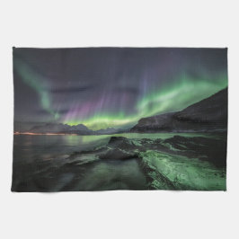 Nordlichter Norwegen Geschirrtuch
