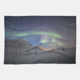 Nordlichter Norwegen Geschirrtuch