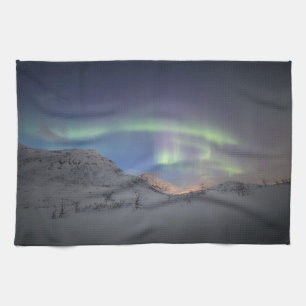 Nordlichter Norwegen Geschirrtuch