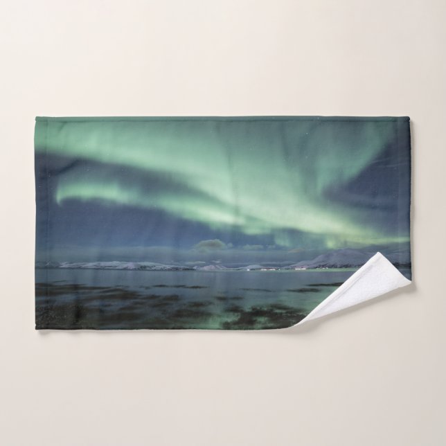 Nordlichter Norwegen Handtuch (Handtuch)